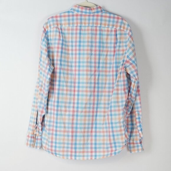 J Crew Oxford Gingham Plaid Check Button Down Long Sleeve - Large - Picture 2 of 5